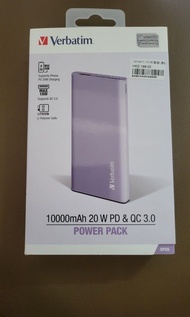 全新 Verbatim 10000mah Power Bank 紫色