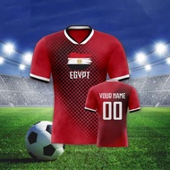 Egypt Custom Soccer Jersey with Personalized Name Number Training Football Team Shirts for Men Women