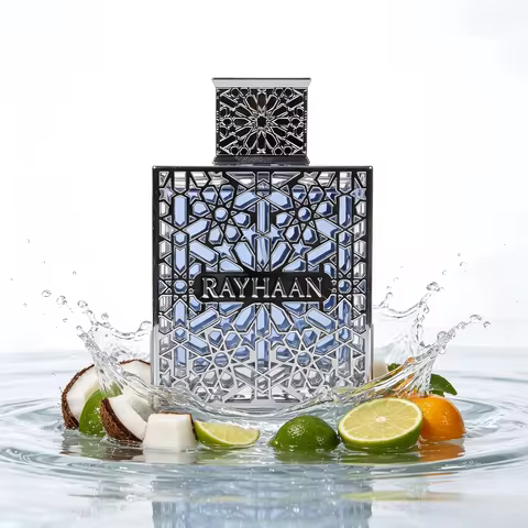 Rayhaan Aquatica Fresh, Marine, Citrus, Clean Eau De Parfum-Long-Lasting Fragrance for Men, 3.4 Ounc
