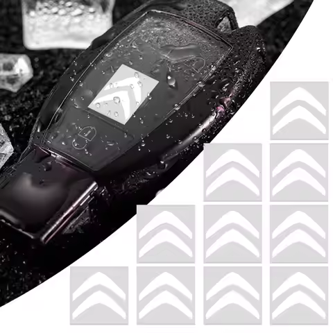 3D Metal Car Key Sticker Logo Emblem Logo/Steering Wheel Badge Sticker Fit For Citroen C4 C3 C5 Airc