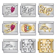 Titanium Steel DIY Italian Module Bracelet Italian Charm Bracelet