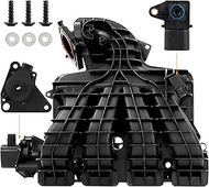 Engine Intake Manifold with Runner Control Valve and Air Pressure Sensor Compatible with 2009-2017 D