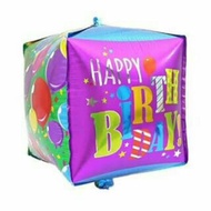 Happy Birthday Cube Foil Balloon - Happy Birthday Balloon - Foil Balloon - HBD Balloon - Birthday Ba