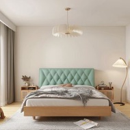 全城熱賣 - 床頭軟包雙人靠背床頭墊嬰兒防撞墊 150x60x8cm厚 (有床頭板)(科技布菱形+豆綠色)#H099026178