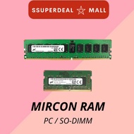Micron RAM DDR4/SO-DDR4 2666 U-DIMM/SO-DIMM-32GB