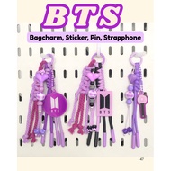 BTS BAGCHARM, BTS BANGTAN BOYS BAGSTRAP, BTS phone Strap, BTS pin, BTS sticker, BTS keychain