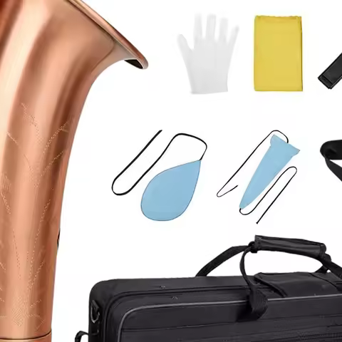 Red Antique Eb Alto Saxophone for Beginners Adults Brass E Flat Key Type Saxophone Woodwind Instrume