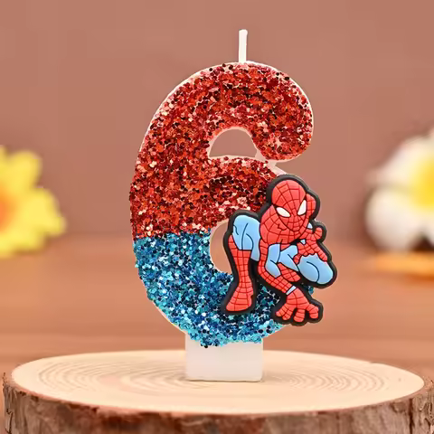 Hot Anime Birthday Candle Birthday Party Number Candle Cartoon Cake Topper Christmas Birthday Party 