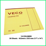 ♘ ✤ Veco / Fortune Columnar Pad 50sheets per pad