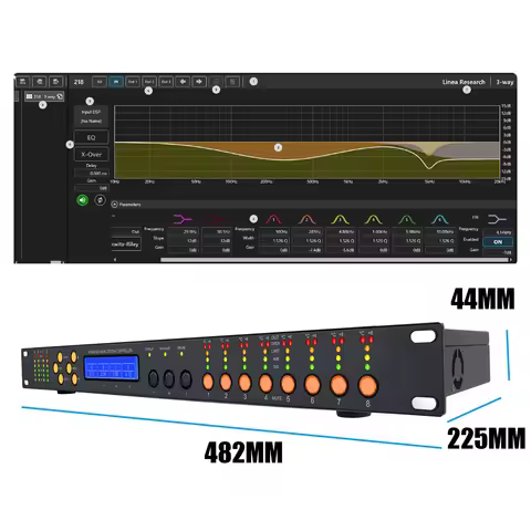 Leicozic Audio Processor Digital Loudspeaker Management 96KHz 32Bit FIR ASC-48 Stage Processor Audio