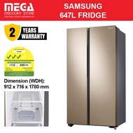 SAMSUNG RS62R5006F8 647L SPACEMAX SIDE-BY-SIDE DOOR FRIDGE (3 TICKS )