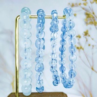 無盡迴圈【海藍寶石】天然海藍寶 水晶手串手鍊 / 一物一拍