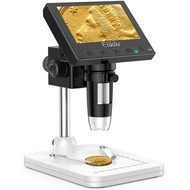 Elikliv 4.3" LCD Digital Microscope 1000x USB Coin Microscope for Error Coins with Lights for Kids A