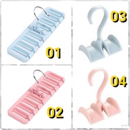 Plastic Hanger Wardrobe Closet Space Save Organizer Rotatable Cloth Racks