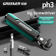 90 Degree Angle Dual Ratchet Screwdriver [Bulk]