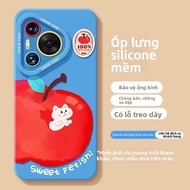 YOUSIDUN | Ốp lưng điện thoại silicon chống rơi cho Huawei Pura80 Pro P70 Pura70 Ultra Red Apple P60