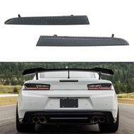 Rear Bumper Diffuser Reflectors Smoke Lens For Chevy Camaro 2016-2022 LT SS ZL1