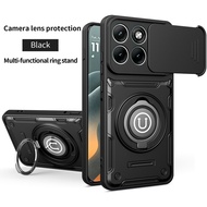 Sarung telefon untuk Motorola Motorola G85 G55 G04 G04S G24 TPU PC dengan pemegang cincin mudah alih