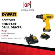 DEWALT DCD700C2-XD 10.8V Compact Cordless 10mm Drill Driver (DCD700C2/DCD700)