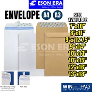 Envelope Super Manila Brown/White A4/A3 9x12 3/4/9x14/7x10/10x13/10x15/13x18