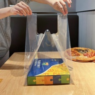 [Pingyang] Thickened Transparent pizza Takeaway Packing Bag 23cm 30cm 33cm 40cm pizza Food Plastic B