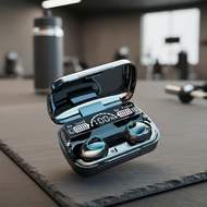 M10 TWS Bluetooth Earbuds, 9D Stereo, HIFI Sound, Waterproof, Sports and Gaming Headset with Microph