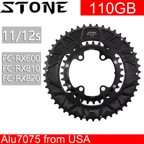 STONE double chainring for shimano GRX 110bcd RX600 RX810 RX820 gravel bike chainring 46T 30T 48T 33