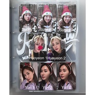 Girls' Generation SNSD SUNNY HYOYEON YURI 2022 Pink Christmas Official MD Random Pack Photocard