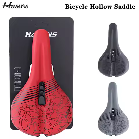 HASSNS Mtb Saddle Road Bike Seat Mountain Bicycle Selin Comfortable Sillin Bench Cycling Seat cushio