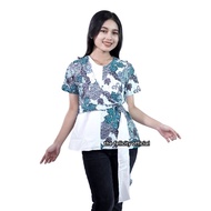 felicitybatik - Blouse Berpita Batik Lengan Pendek Wanita Batik