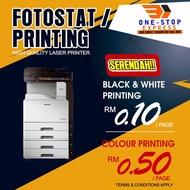 PRINTING SERVICE A4 PAPER SINGLE SIDED  - BLACK &amp; WHITE PRINTING + COLOUR PRINTING | COPIER | PRINTER | SCANNER