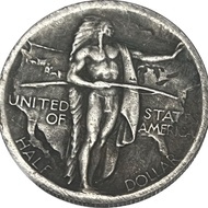 30mm American Ancient Genetic Address Indian Brass Commemorative Coin 1939 Oregon Commemorative Half