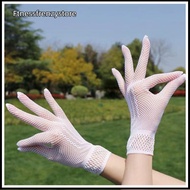 [FF] 1 Pair Hot Sale Fishnet Mesh Glove Fashion Women Lady Girl Glove Protection Lace Elegant Lady S