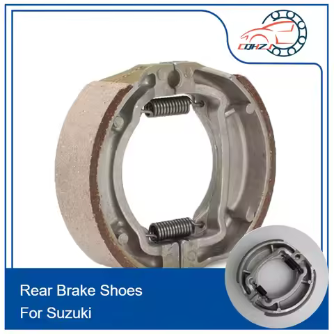 CQHZJ Motorcycle Front/Rear Wheel Drum Brake Shoes For Suzuki AX100 Motorbike Brake Pad Replacement 