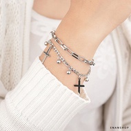 Double Cross Bracelet Punk Korean Style Evil South Delivery Shop [0413B]