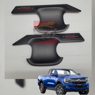 ถ้วยรองมือเปิดดำด้าน โลโก้แดง ฟอร์ด เรนเจอร์ Ford Ranger ปี 2022 รุ่น แคป /4 ประตู / ตอนเดียว เบ้ามื