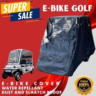 EBIKE GOLF TYPE FULL COVER FOUR WHEELS WITH BACK PASSENGER SEAT WATER REPELLANT SCATCH &amp; DUST PROOF