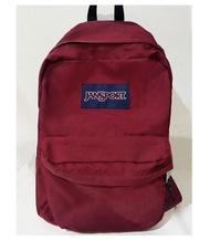 正版JANSPORT 暗紅色大容量後背包 學生書包 多功能背包 七成新
