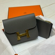 *SHIHNA名牌精品* HERMES Constance Slim 大象灰金