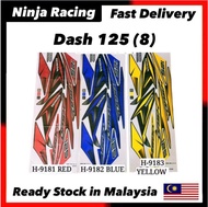 (8) Honda Wave Dash 125 Dash125 Stiker sticker ( 8 ) body cover set stripe 8 Coverset Strike Red Blu