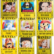 One Piece Anime Wanted Posters 9pcs