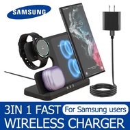 Samsung Wireless Charging 3 In 1 Wireless Charger Station Dock Holder For Suitable For Samsung Galax
