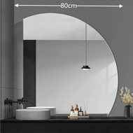 Bathroom Mirror High-definition Glass Mirror Irregular Washbasin Mirror Hotel Wall Mounted High Lume