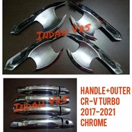Cover Handle + Outer Bowl Cr-V Turbo 2017-2018-2019-2020-201 Chrome Car
