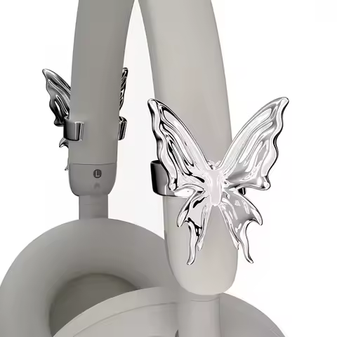 SONY WH-1000XM5 Case Cover Sliver Butterfly 3DPrinting Sony Headphone Decoration Custom Earphone Pro
