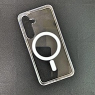 Samsung S24 - S24 Plus - S24 Ultra Transparent Magnetic Case Supports Wireless Charging