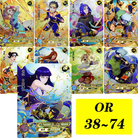 KAYOU NARUTO OR CARD 38~74 series Otsutsuki Kaguya Namikaze Minato rare Collection card Christmas bi