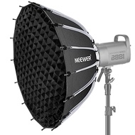 NEEWER 26inch/65cm Parabolic Softbox Quick Set up Quick Folding, with Diffusers/Honeycomb Grid/Bag, 