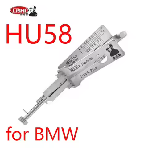 Lishi 2-in-1 Pick/Decoder Tool for BMW HU58/S7BW-P 4-Track Locksmith Professional Car Opening Tool