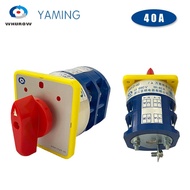 LW5 Elektrik 3 Kedudukan Manual Tukar Ganti Cam Suis 40A 690V 2 Tiang Tombol Putar Commutateur Rotat